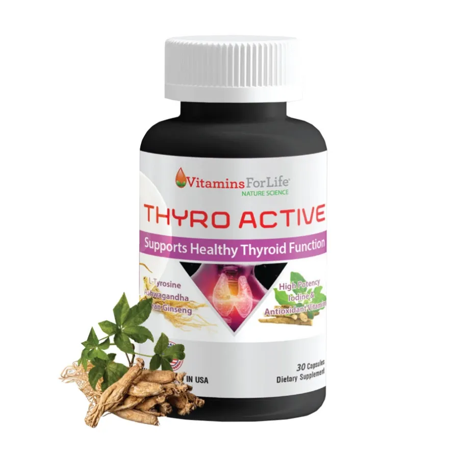 Thực phẩm bảo vệ sức khỏe Thyro Active - hỗ trợ và tăng cường sức khỏe tuyến giáp (Hộp 30 Viên) 2
