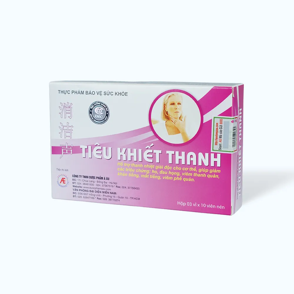 Thực phẩm bảo vệ sức khỏe Tiêu Khiết Thanh (Hộp 30 viên) giúp giảm ho, đau họng 3