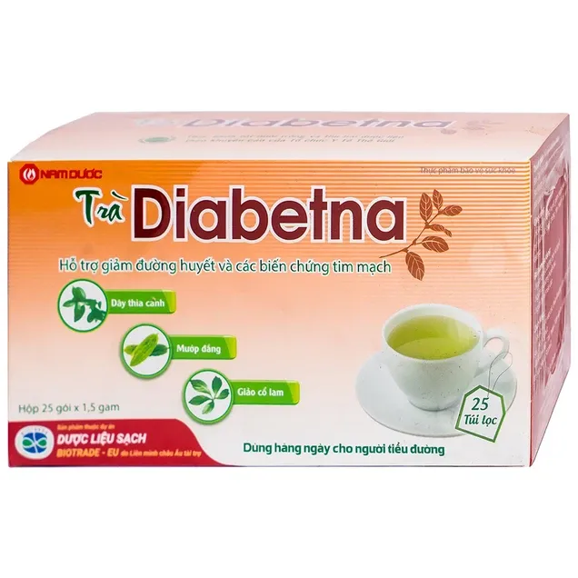 Thực phẩm bảo vệ sức khỏe Trà Diabetna (25 gói x 1.5g) 2