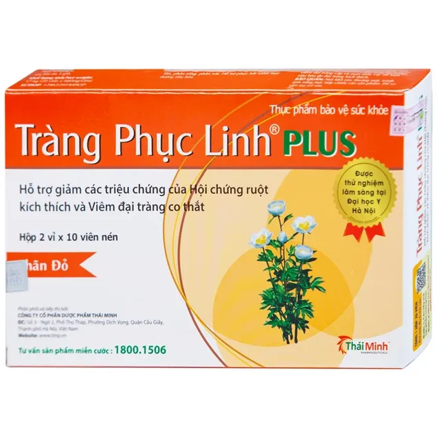 Tràng Phục Linh Plus (hộp 20 viên) giúp cải thiện hội chứng ruột kích thích