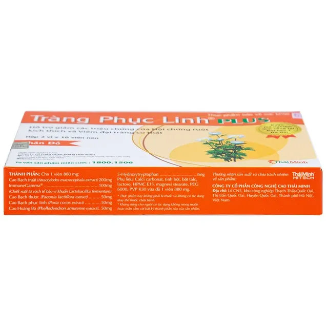 Tràng Phục Linh Plus (hộp 20 viên) giúp cải thiện hội chứng ruột kích thích 4
