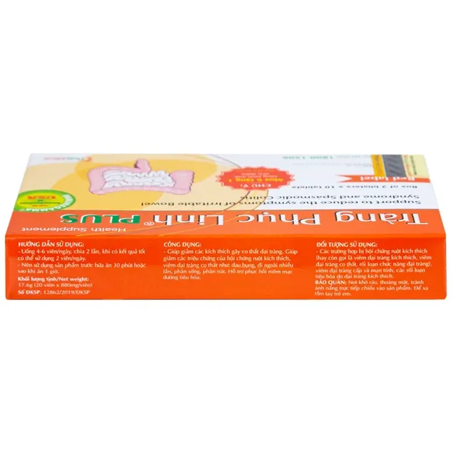 Tràng Phục Linh Plus (hộp 20 viên) giúp cải thiện hội chứng ruột kích thích 5