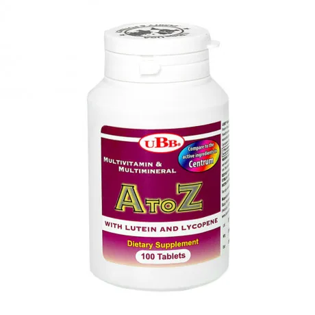 Thực phẩm bảo vệ sức khỏe UBB® Multivitamin & Multimineral A to Z (100 viên) 2