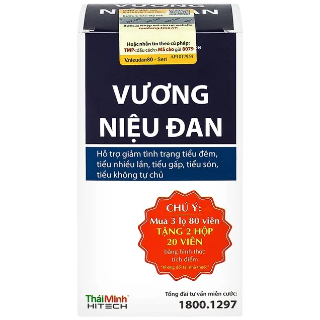 Thực phẩm bảo vệ sức khỏe Vương Niệu Đan (20 viên) 3