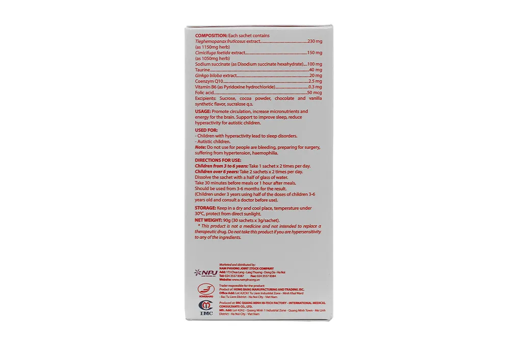 Thực phẩm bảo vệ sức khỏe Vương Não Khang (30 gói x 3g) 3