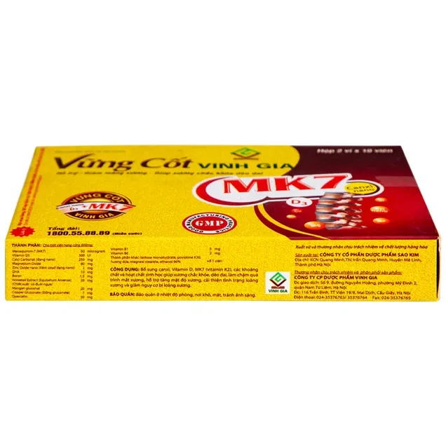 Thực phẩm bảo vệ sức khỏe Vững Cốt Vinh Gia (20 viên) 4