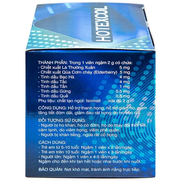 Thực phẩm bảo vệ sức khỏe VIÊN NGẬM HOTEXCOL (Hộp 10 vỉ) 6