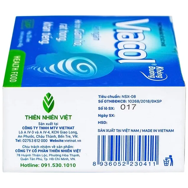 Thực phẩm bảo vệ sức khỏe viên ngậm Viacol® (20 viên) 2