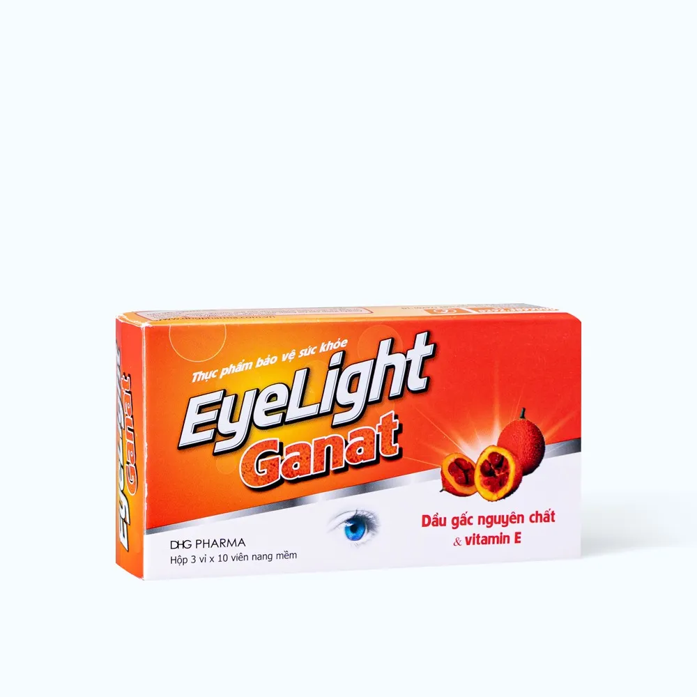 Thực phẩm bảo vệ sức khỏe viên nang mền Eyelight Ganat - Hỗ trợ bảo vệ mắt, cải thiện thị lực (30 Viên) 2