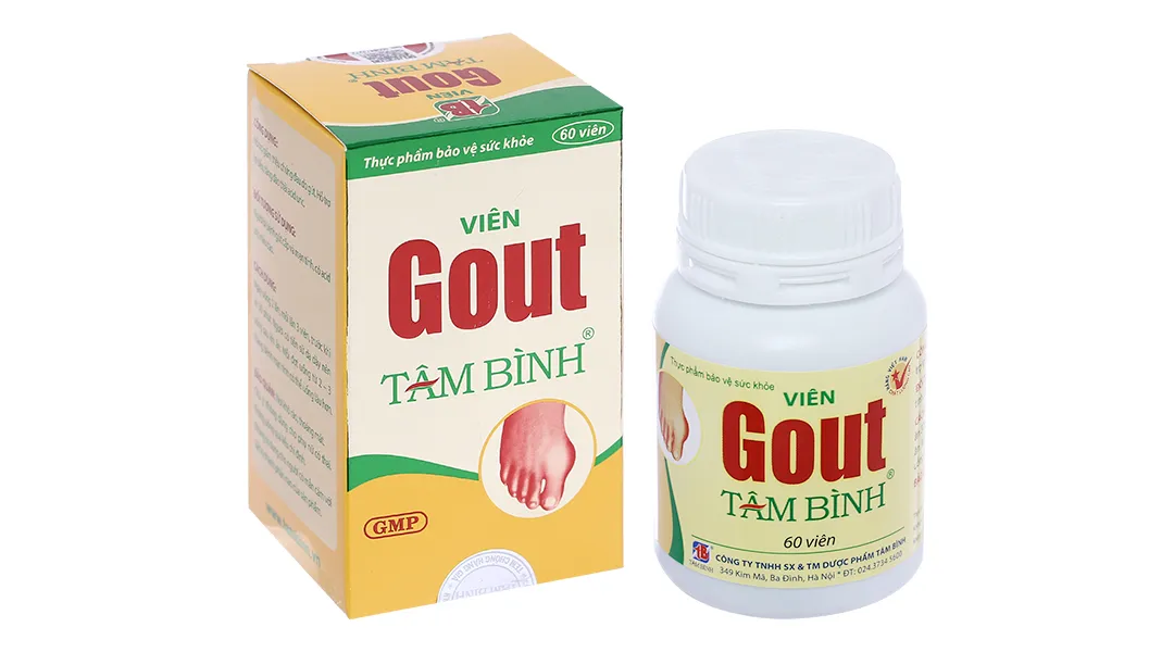 Thực phẩm bảo vệ sức khỏe Viên Gout Tâm Bình (60 Viên) 2