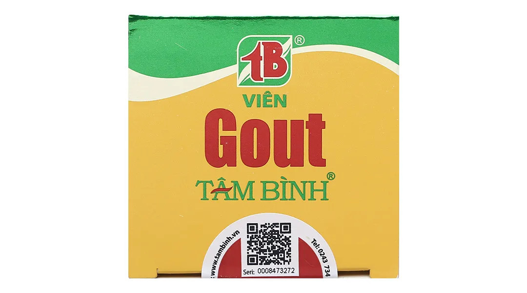 Thực phẩm bảo vệ sức khỏe Viên Gout Tâm Bình (60 Viên) 6