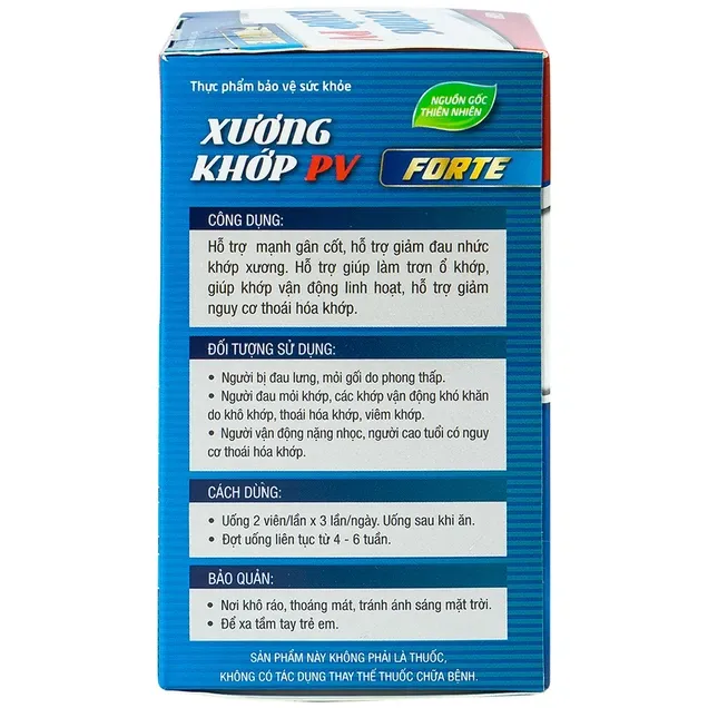 Thực phẩm bảo vệ sức khỏe Xương Khớp PV (60 viên) 4