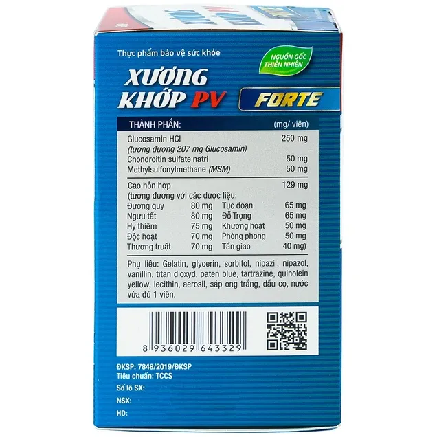 Thực phẩm bảo vệ sức khỏe Xương Khớp PV (60 viên) 5
