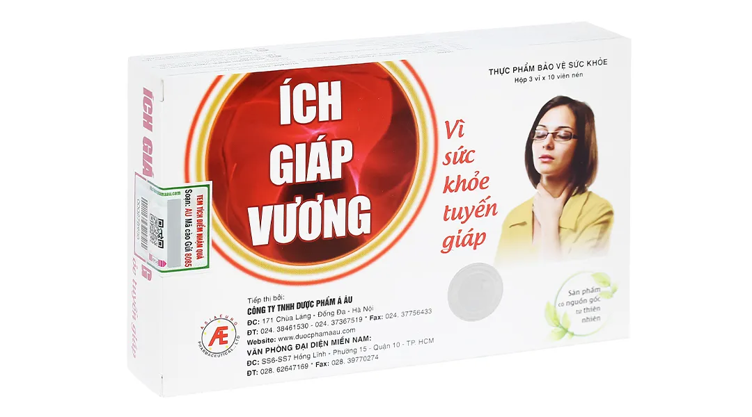 Thực phẩm bảo vệ sức khỏe Ích Giáp Vương (180 viên) 2