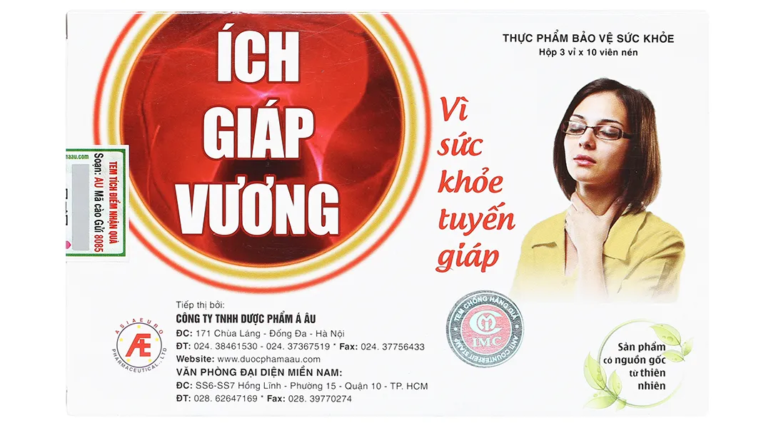 Thực phẩm bảo vệ sức khỏe Ích Giáp Vương (180 viên) 3