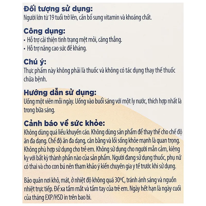 Thực phẩm bảo vệ sức khoẻ: Pharmaton Vitality 10