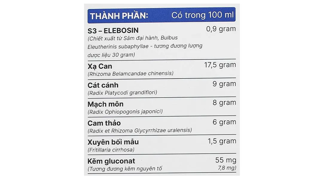 Thực phẩm bảo vệ sức khoẻ: Siro Heviho 10