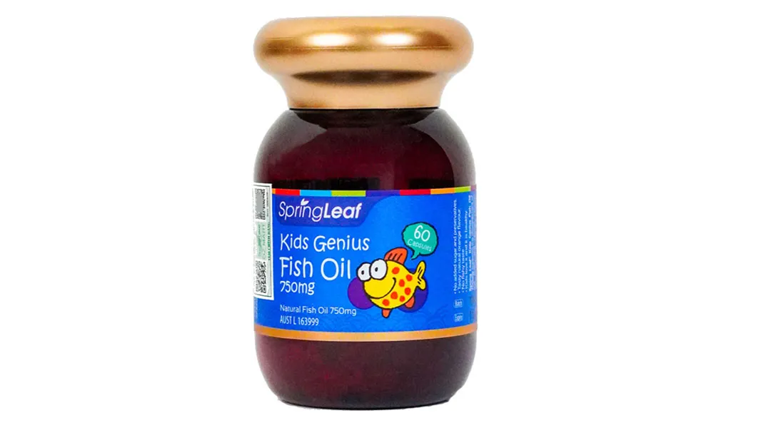 Thực phẩm bảo vệ sức khoẻ: Springleaf Kids Genius Fish Oil 750mg 2