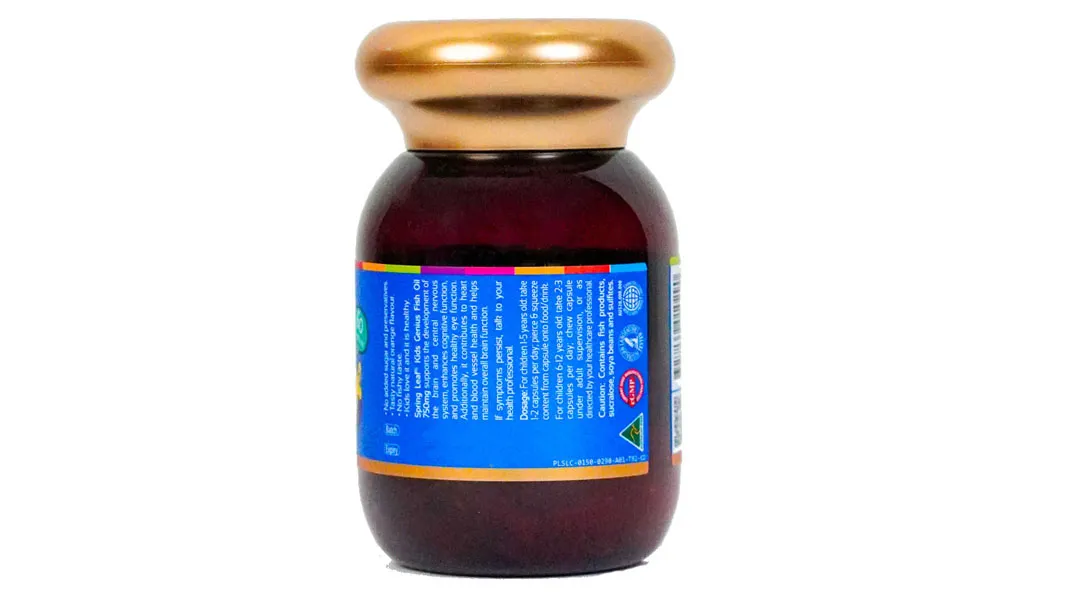 Thực phẩm bảo vệ sức khoẻ: Springleaf Kids Genius Fish Oil 750mg 4