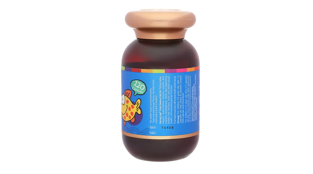 Thực phẩm bảo vệ sức khoẻ: Springleaf Kids Genius Fish Oil 750mg 7