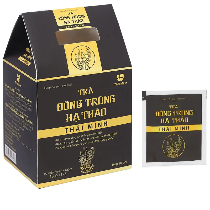 Thực phẩm bảo vệ sức khoẻ: Trà đông trùng hạ thảo Thái Minh