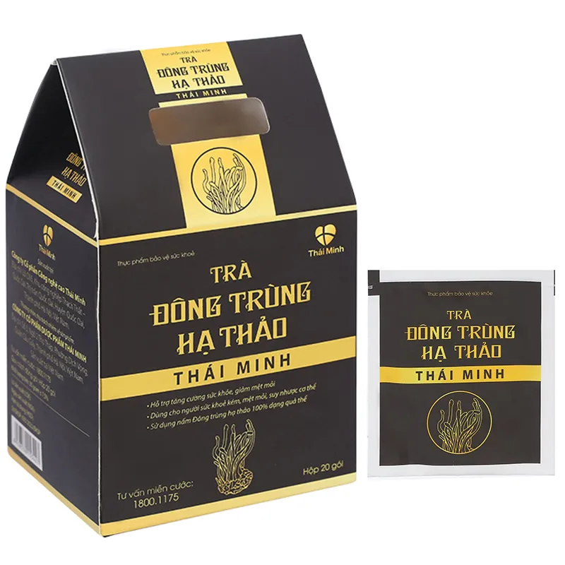 Thực phẩm bảo vệ sức khoẻ: Trà đông trùng hạ thảo Thái Minh 2