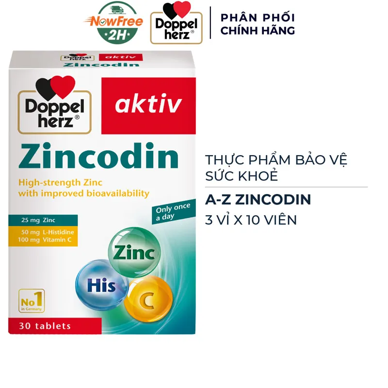 Thực Phẩm Bảo Vệ Sức Khoẻ A-Z Zincodin 2
