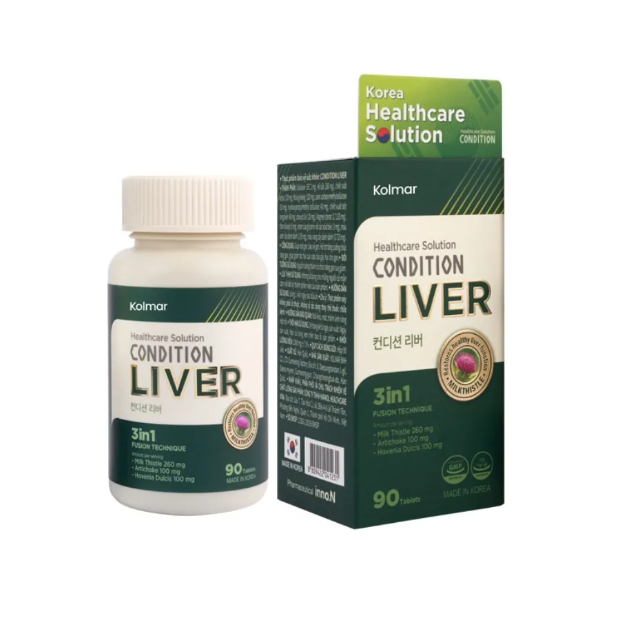 Thực phẩm bảo vệ sức khoẻ Condition Liver bổ gan, thanh nhiệt - Hộp 90 viên
