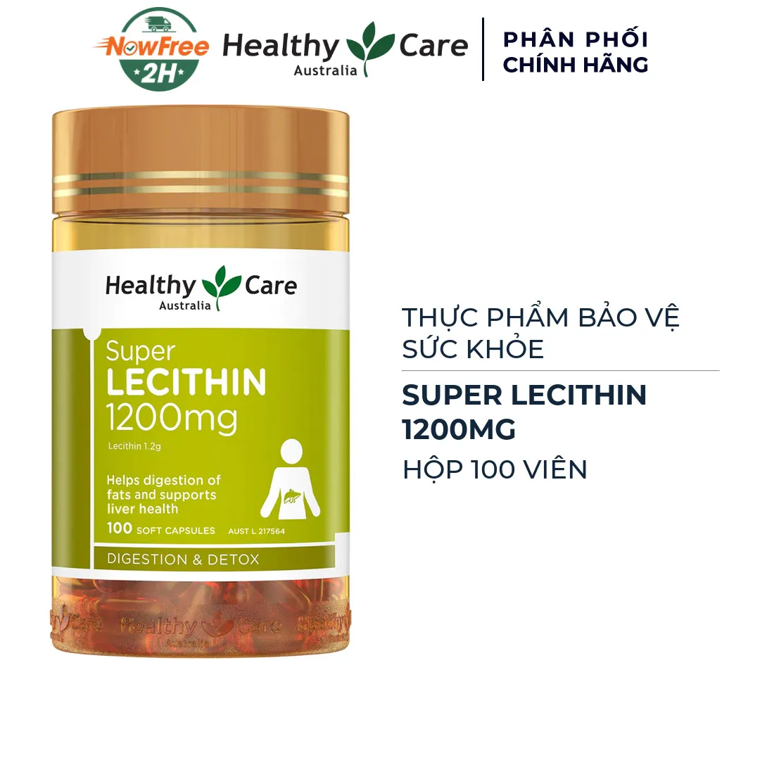 Thực Phẩm Bảo Vệ Sức Khoẻ Healthy Care Super Lecithin 1200mg Capsules 2