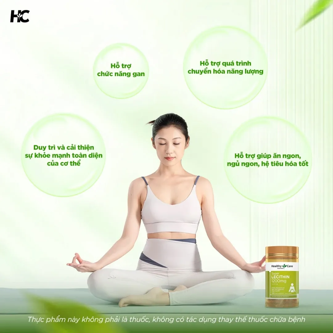 Thực Phẩm Bảo Vệ Sức Khoẻ Healthy Care Super Lecithin 1200mg Capsules 7