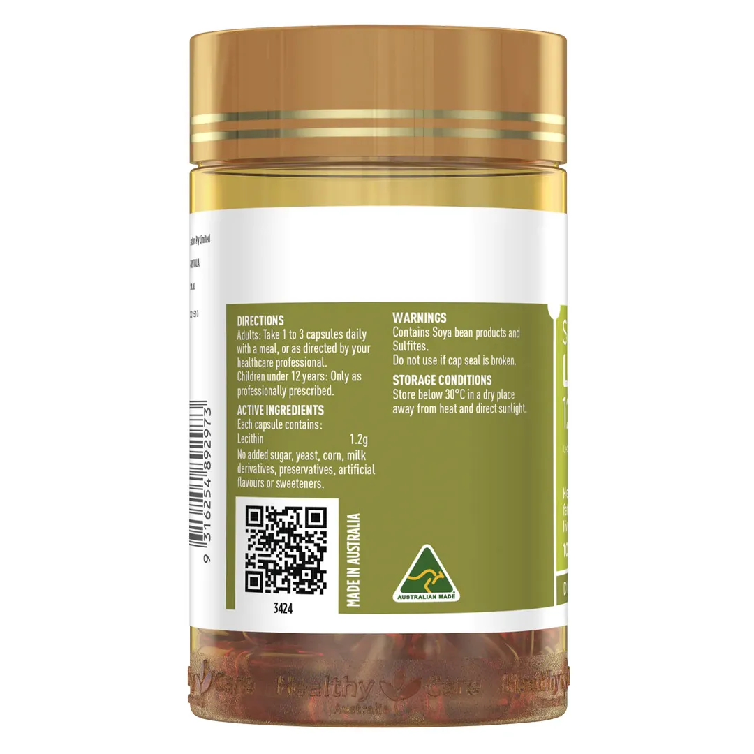 Thực Phẩm Bảo Vệ Sức Khoẻ Healthy Care Super Lecithin 1200mg Capsules 9