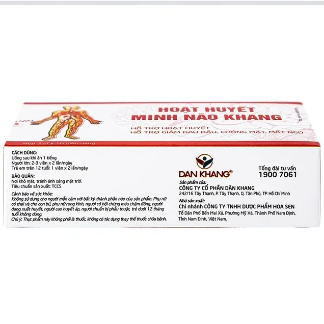 Thực phẩm bảo vệ sức khoẻ Hoạt Huyết Minh Não Khang Extra (30 viên) 5