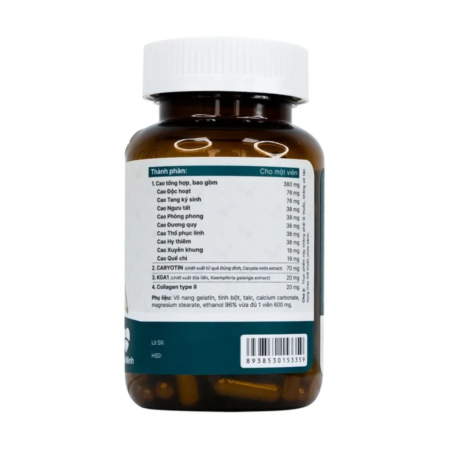Viên uống Khương Thảo Đan Gold (Hộp 30 viên) giúp phục hồi sụn khớp 3