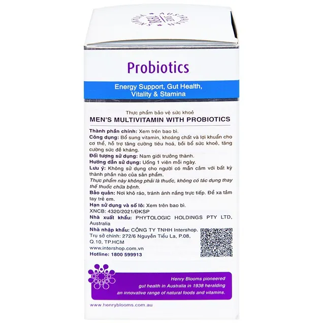 Thực phẩm bảo vệ sức khoẻ Men's Multivitamin with probiotics (30 viên) 3