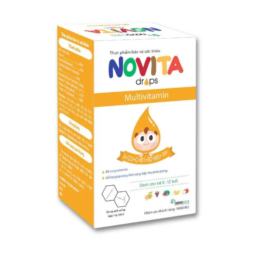 Thực phẩm bảo vệ sức khoẻ Novita bổ sung vitamin cho trẻ nhỏ (30ml) 3