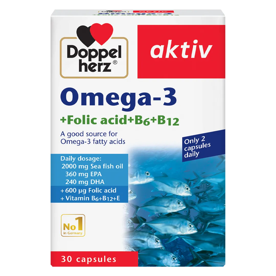Thực Phẩm Bảo Vệ Sức Khoẻ Omega-3 + Folic Acid + B6 + B12 3