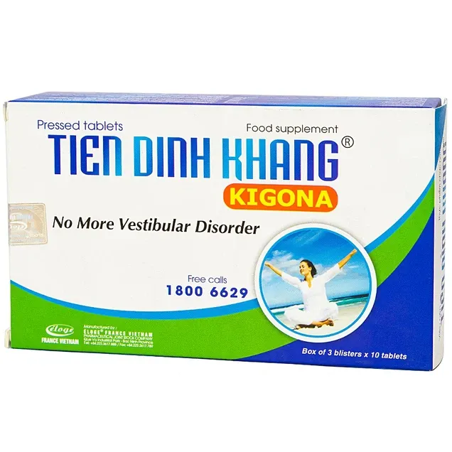 Thực phẩm bảo vệ sức khoẻ Viên nén Tiền Đình Khang Kigona (hộp 30 viên) 2