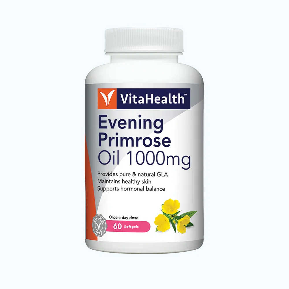Thực phẩm bảo vệ sức khoẻ VitaHealth Evening Primrose Oil 1000mg hỗ trợ cân bằng nội tiết tố (Hộp 60 viên) 3
