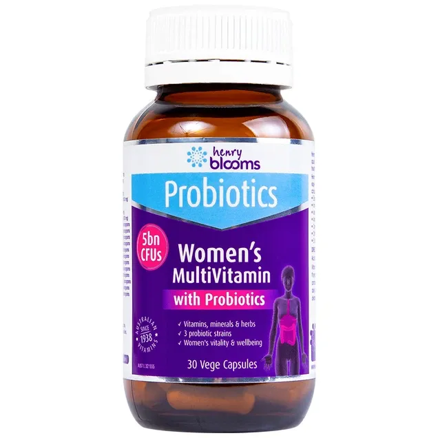 Thực phẩm bảo vệ sức khoẻ Women's Multivitamin With Probiotics Henry Blooms Hộp 30 viên 2