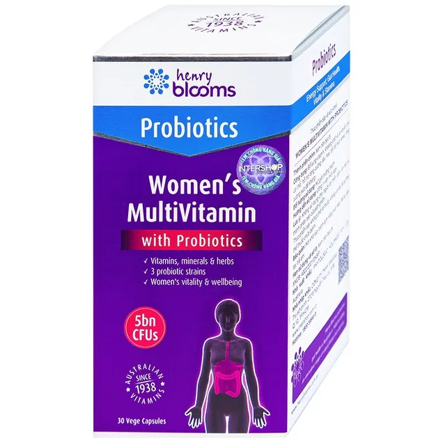 Thực phẩm bảo vệ sức khoẻ Women's Multivitamin With Probiotics Henry Blooms Hộp 30 viên 6