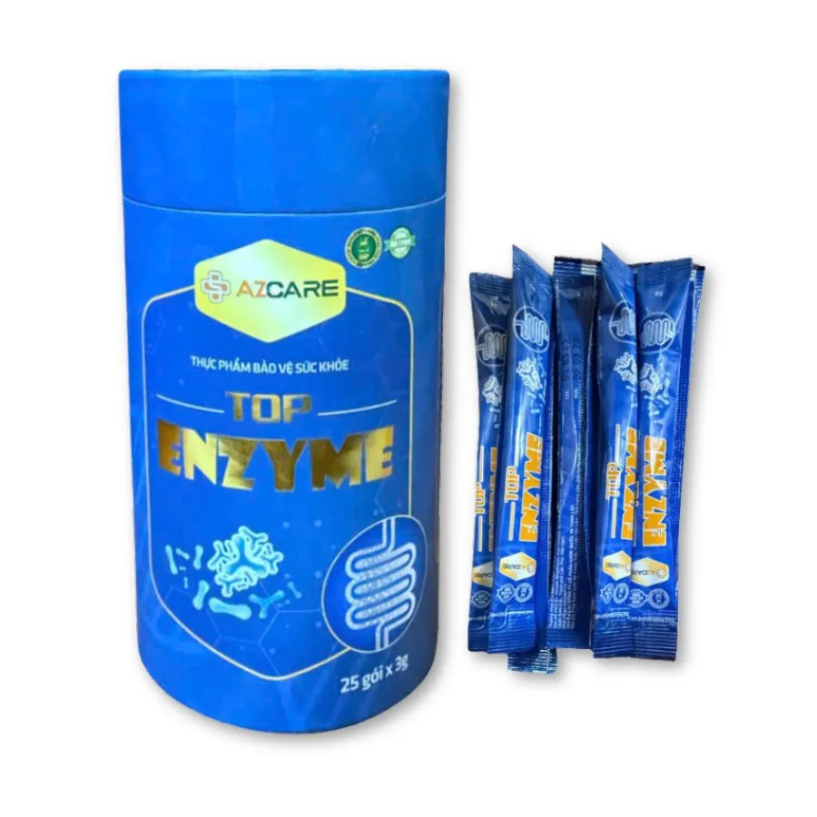 Thực phẩm hỗ trợ tiêu hoá Top Enzyme giảm chậm tiêu, đầy bụng (Hộp 25 gói)