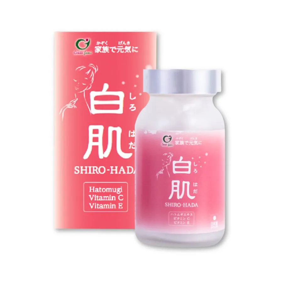 Thực phẩm làm đẹp Shiro Hada giúp dưỡng trắng, cấp ẩm và chống lão hoá da (Hộp 90 viên) 2