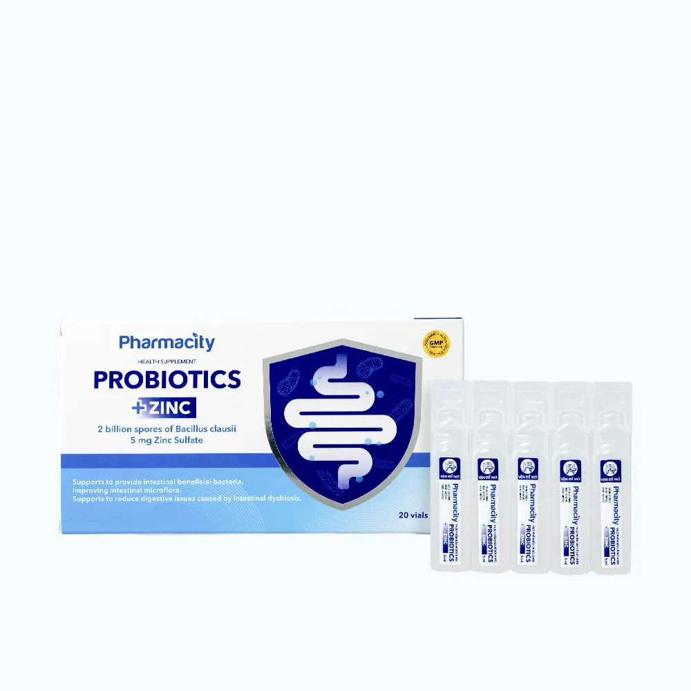 Thực phẩm Probiotics + Zinc bổ sung lợi khuẩn đường ruột (20 ống x 5ml) 2