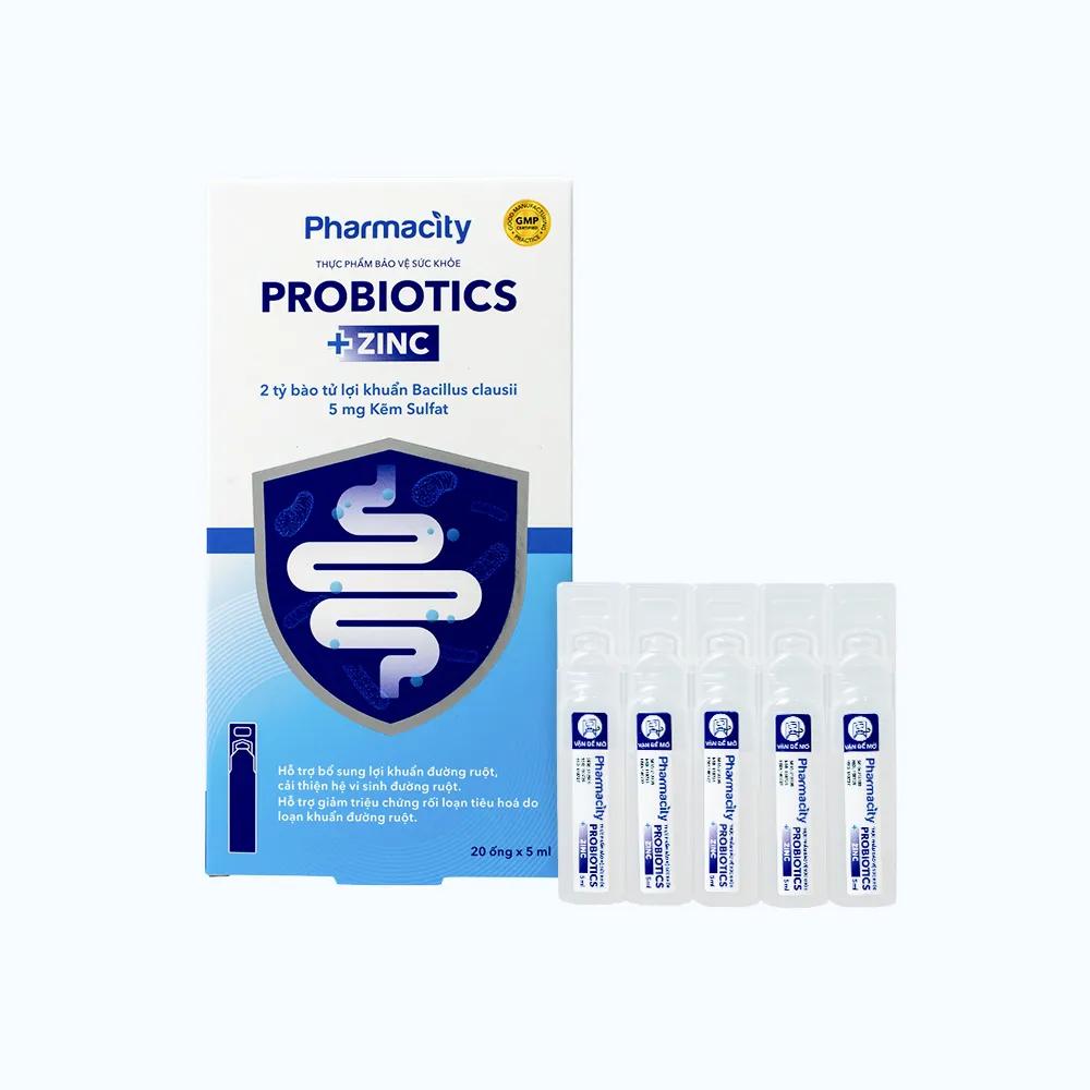 Thực phẩm Probiotics + Zinc bổ sung lợi khuẩn đường ruột (20 ống x 5ml) 4