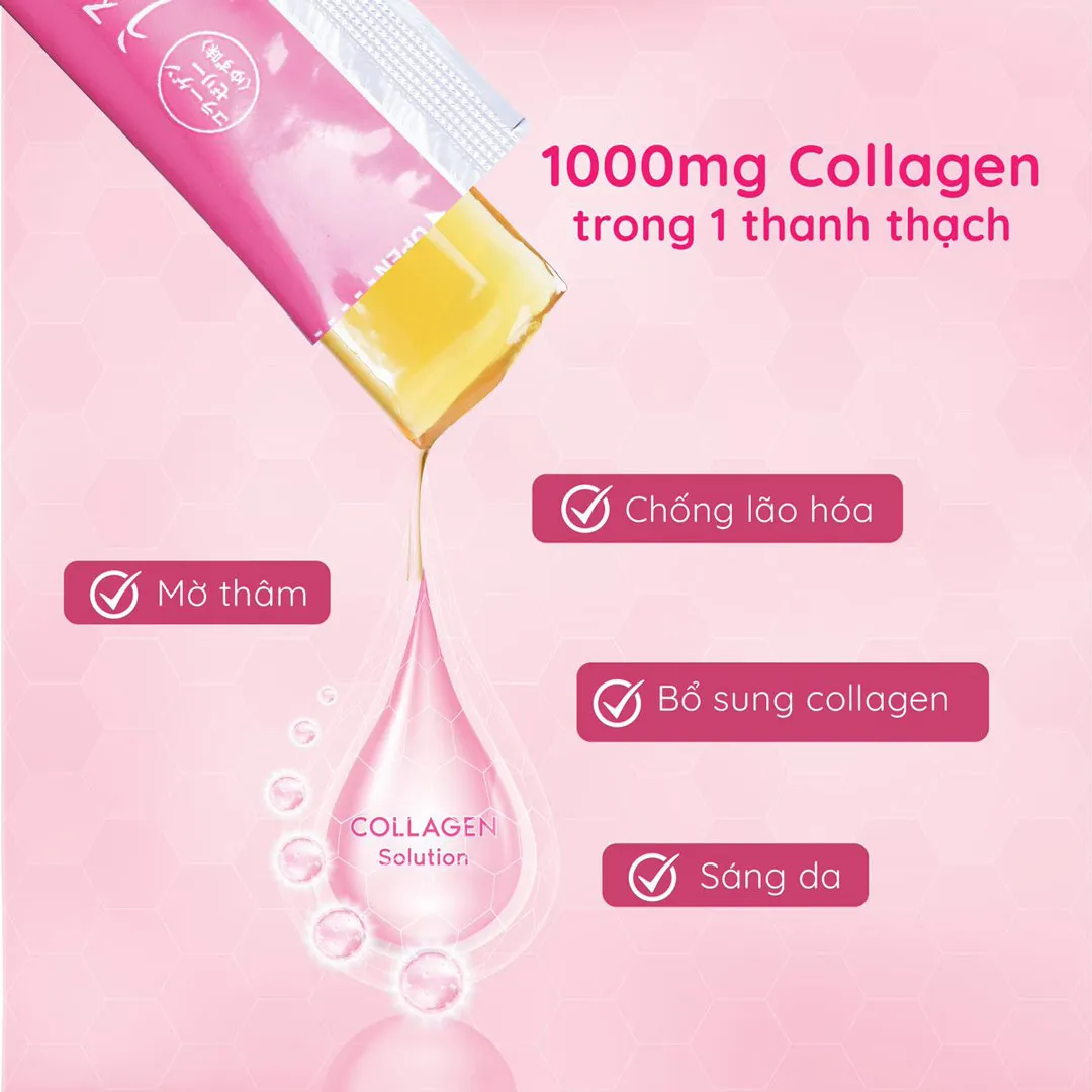 Thạch Bổ Sung Collagen Aishitoto Vị Chanh Yuzu Hộp 30 Gói 3