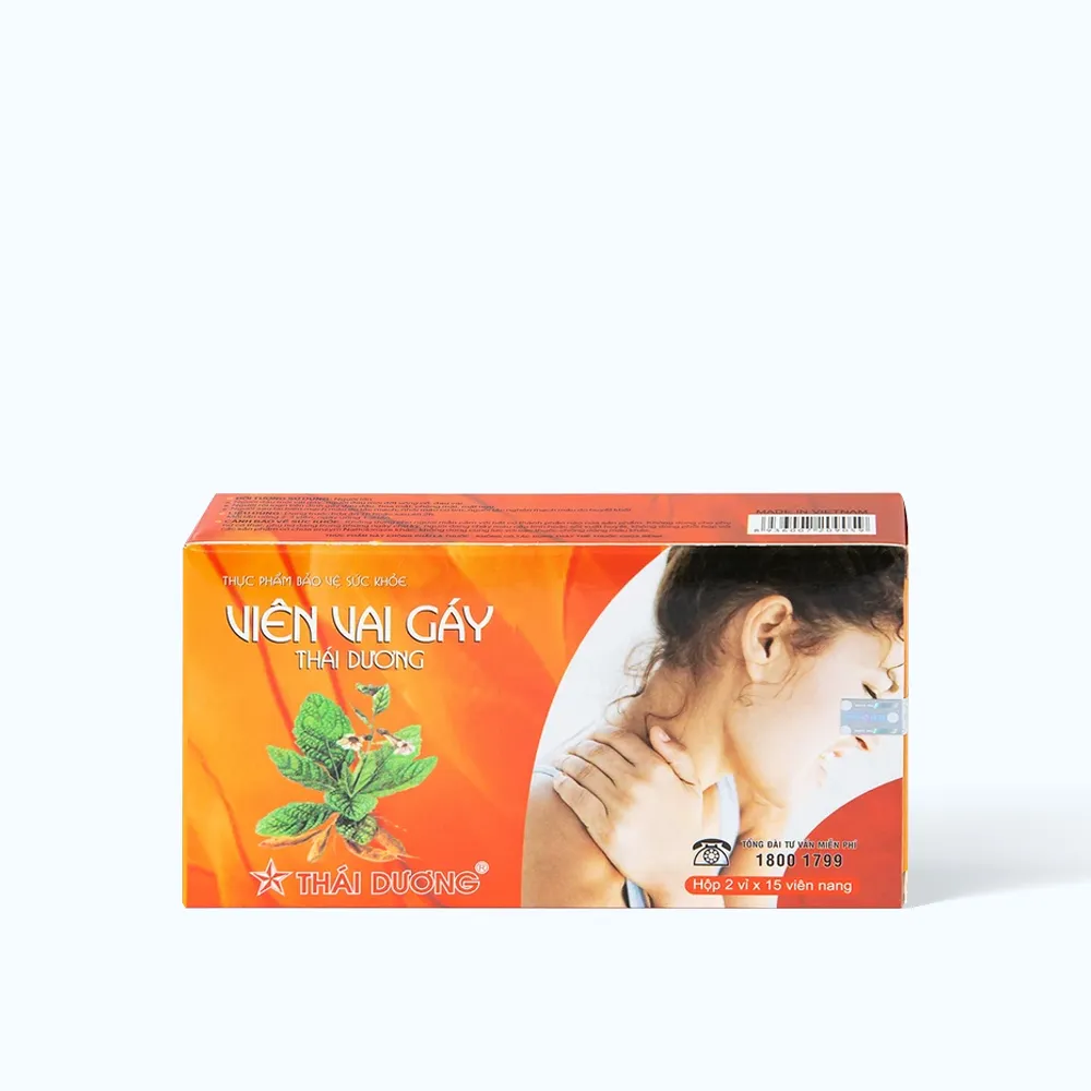 Thái Dương Viên vai gáy (2 vỉ x15 viên) giúp tăng lưu thông khí huyết