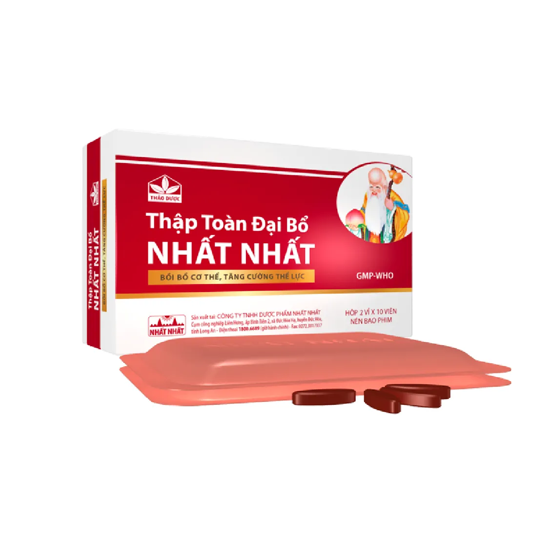 Thập Toàn Đại Bổ Nhất Nhất bồi bổ cơ thể, tăng đề kháng (2 vỉ x10 viên)