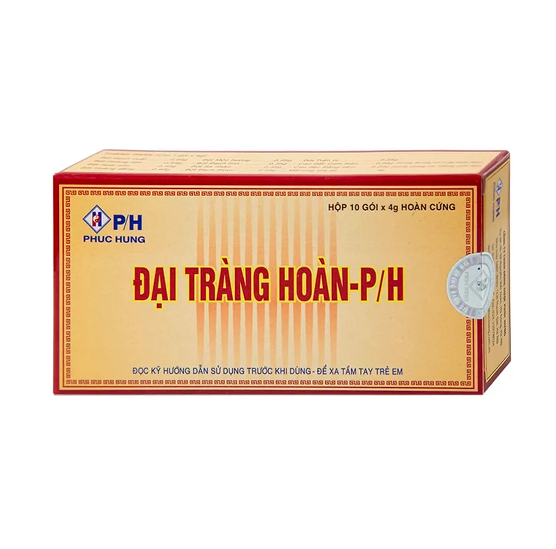 Thuốc Đại Tràng Hoàn P/H điều trị viêm đại tràng cấp và mãn tính (Hộp 10 gói x 4g)
