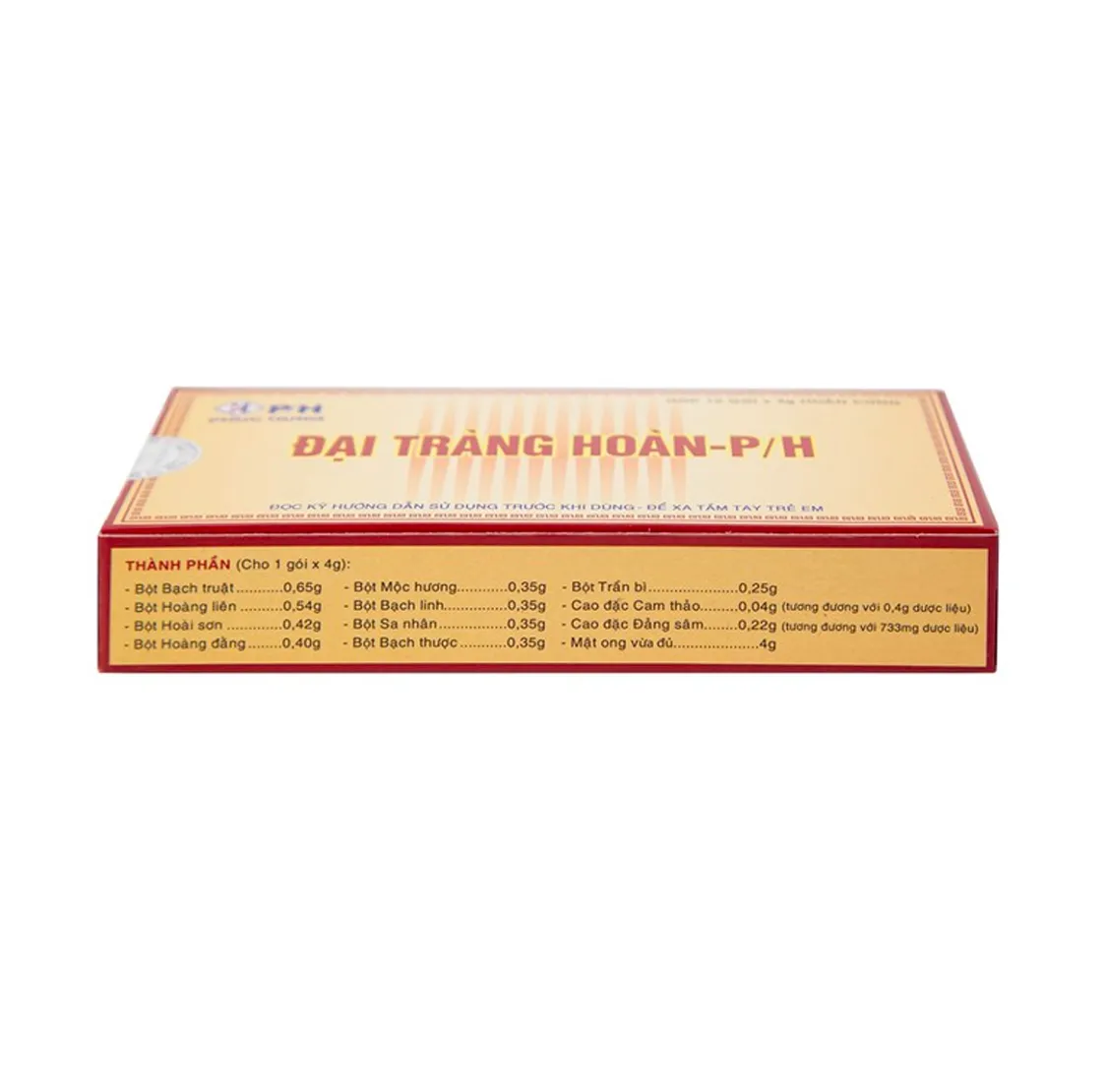 Thuốc Đại Tràng Hoàn P/H điều trị viêm đại tràng cấp và mãn tính (Hộp 10 gói x 4g) 3