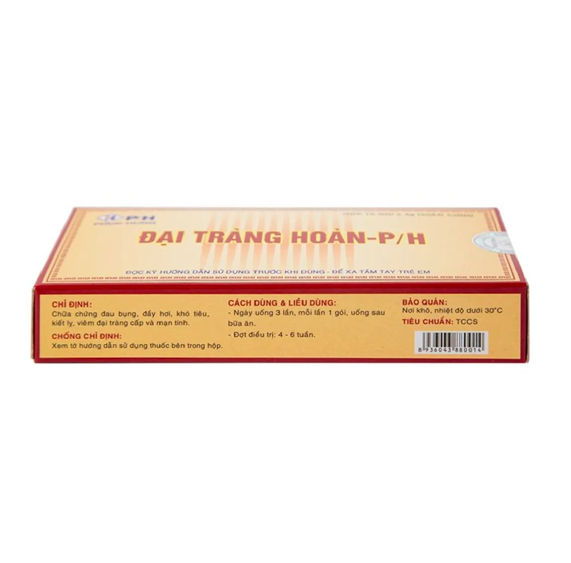Thuốc Đại Tràng Hoàn P/H điều trị viêm đại tràng cấp và mãn tính (Hộp 10 gói x 4g) 4